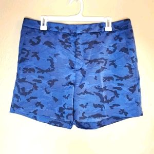 BANANA REPUBLIC Blue Camouflage Women's Shorts